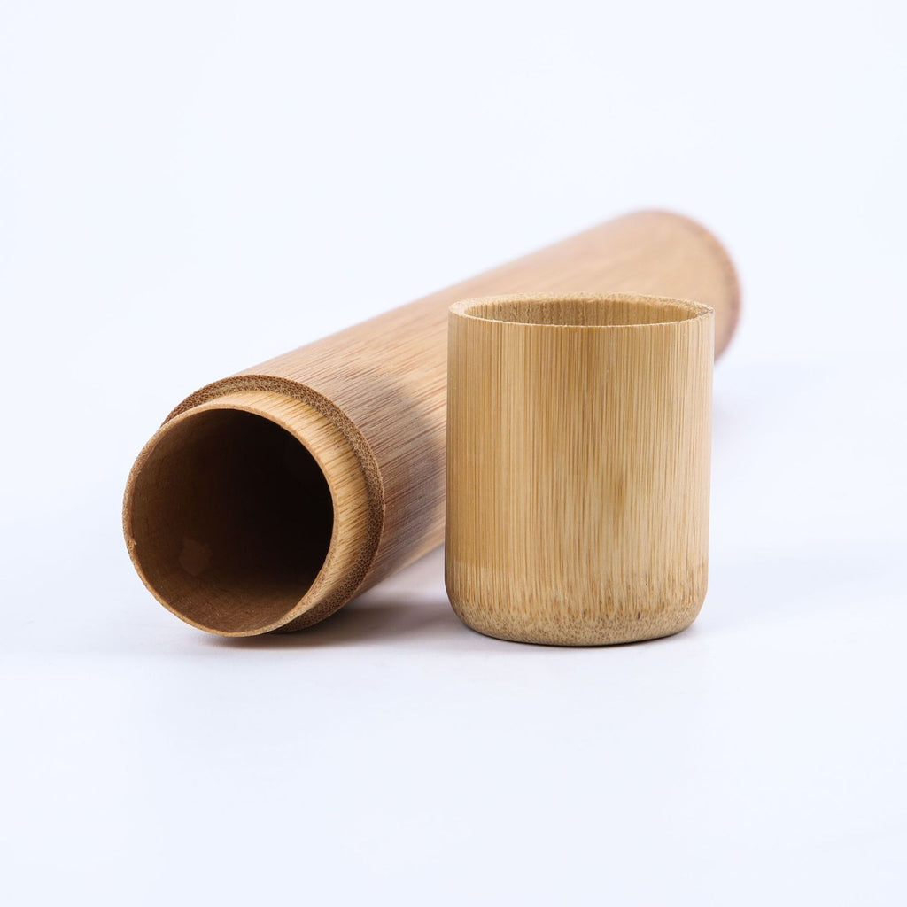 Bamboo Toothbrush Novelty Wooden Teeth Brush Soft-bristle Bamboo Fiber Wooden Handle Bamboo Tube Charcoal Set